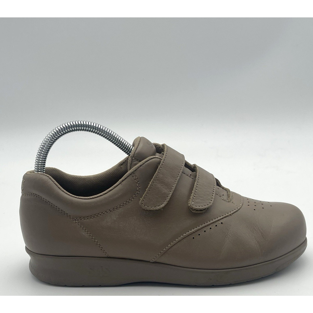 SAS Free Time Shoes Womens 7.5 Beige Leather Lace Up Comfort Casual